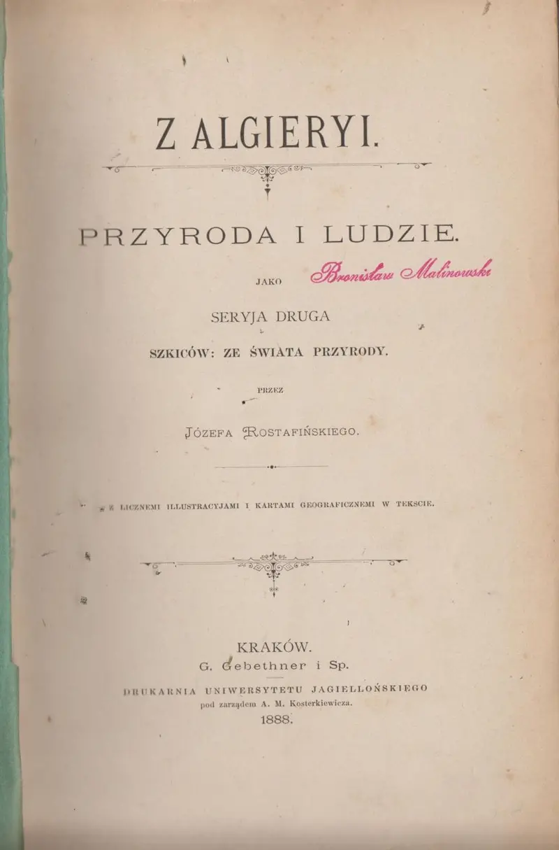Z Algieryi Przyroda I Ludzie Jako Seryja Druga Szkicow Ze Swiata Przyrody 1