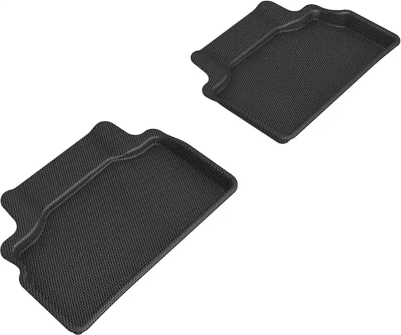 3D Maxpider Custom-Fit 2Nd Row Floor Mats For 2012–2016 Hyundai Genesis (Kagu) – Black 1