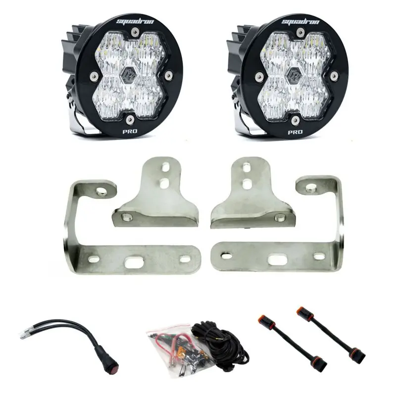 Baja Designs Squadron-R Pro 2.0 Fog Light Kit For 2018–2025 Jeep Jl/Jt & Gladiator — Oe Sport Bumper Compatible (Wide-Canister) 1