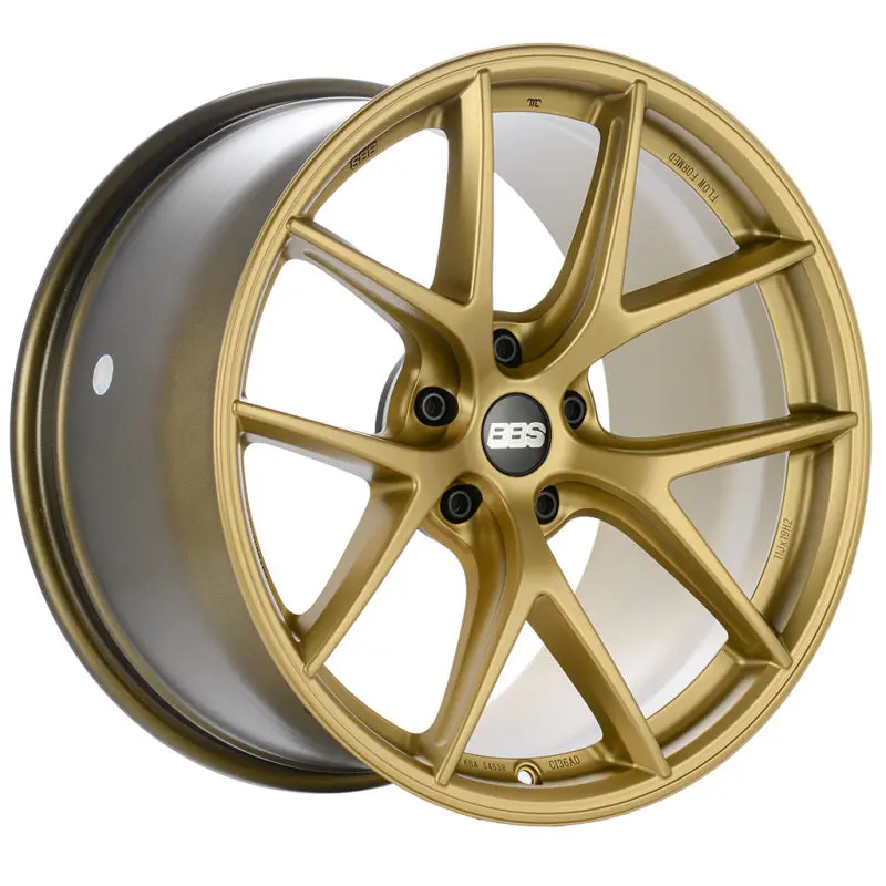 Bbs Ci-R Forged Alloy Wheel – 19X8", Et46, Satin Gold Finish, Face 1 Design 1