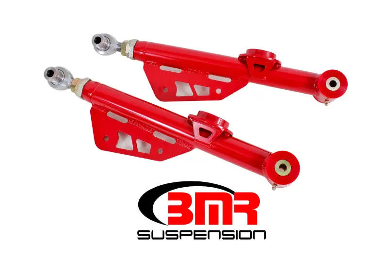 Bmr 99-04 Mustang On-Car Adj. Lower Control Arms / Rod End Combo (Polyurethane) - Red 1