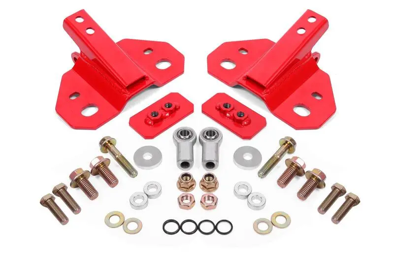 Bmr Rear Steel Shock Mount For 2024–2025 Ford Mustang – High-Strength Red-Anodized 1
