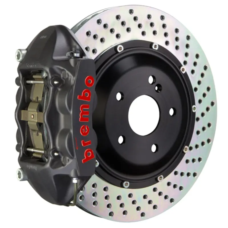 Brembo 09-16 Z4 Sdrive 28I/30I/35I Front Gts Bbk 4 Piston Cast 365X29 2Pc Rotor Drilled-Black Ha 1