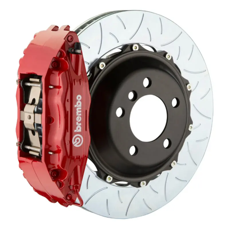 Brembo 92-98 318I/325I (Excl. Xdrive) Fr Gt Bbk 4Pist Cast 2Pc 355X32 2Pc Rotor Slotted Type3-Red 1