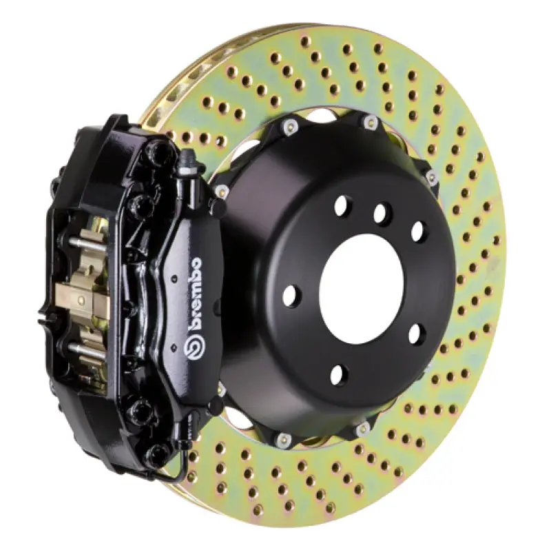 Brembo Gt Big Brake Kit – Rear 4-Piston Calipers With Drilled Two-Piece Rotors (345X28Mm) For 2012–2016 Porsche 991.1 (Non-Pccb) 1