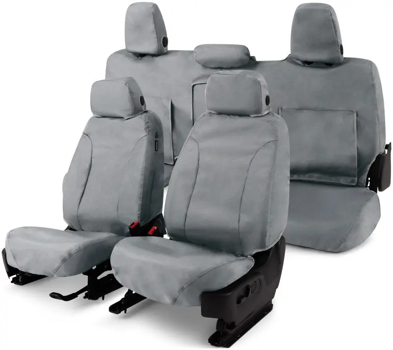Covercraft Seatsaver Waterproof Seat Covers For 2010–2014 Chevrolet Avalanche – Front Row, Grey 1