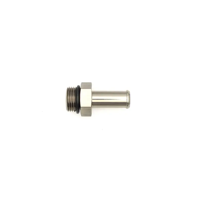 Deatschwerks 8An Orb Male To 1/2In Male Barb Fitting (Incl O-Ring) - Anodized Matte Black 1