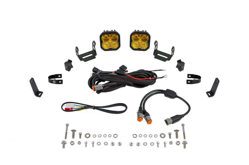 Diode Dynamics Ss3 Led Bumper Light Kit – Max Output, Yellow Combo (Pair), Includes Roll Bar Mount 1