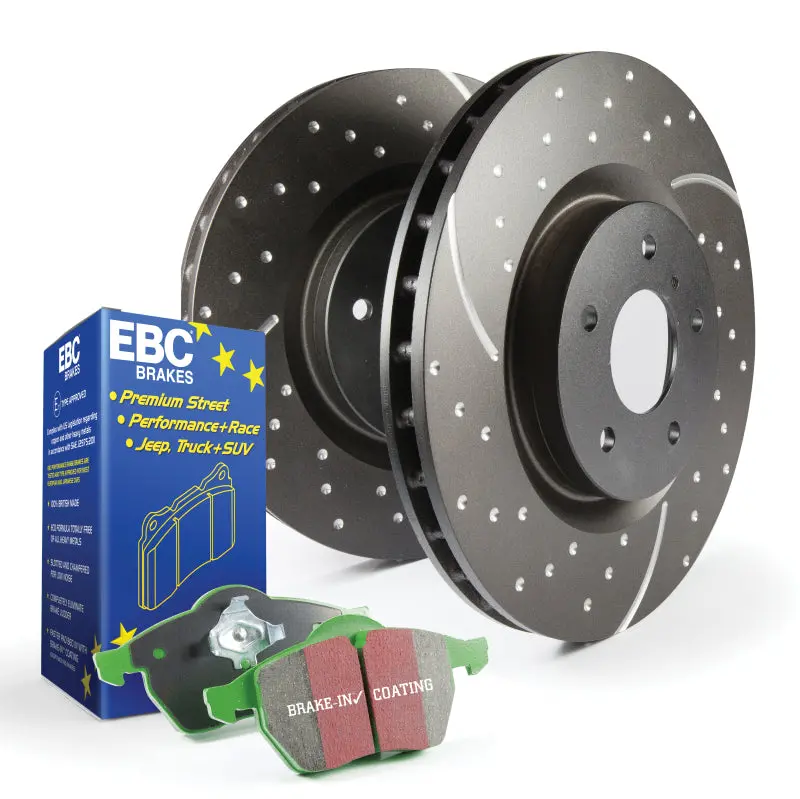 Ebc Greenstuff Brake Pad & Gd Slotted Rotor Kit – S10 Performance Upgrade Package 1