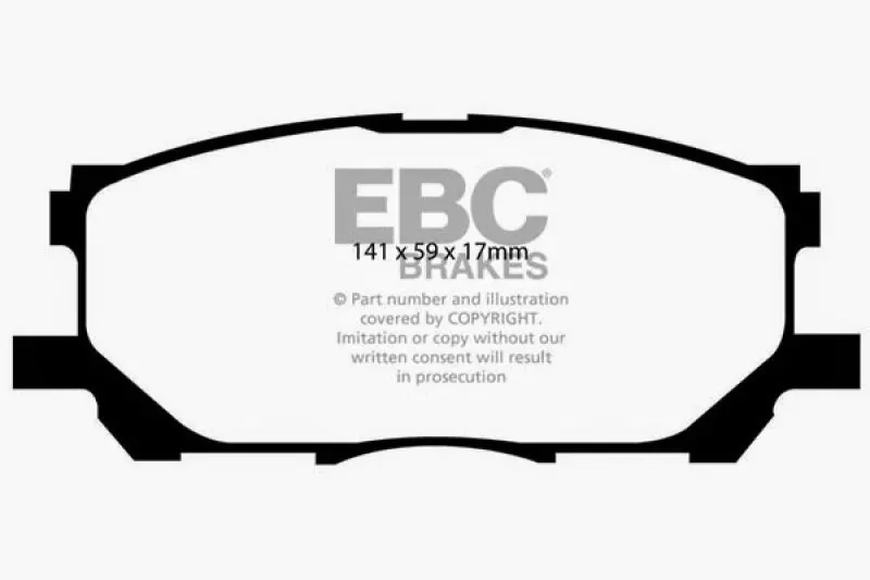 Ebc Ultimax2 Front Brake Pads For 2004–2007 Lexus Rx330 (3.3L) 1
