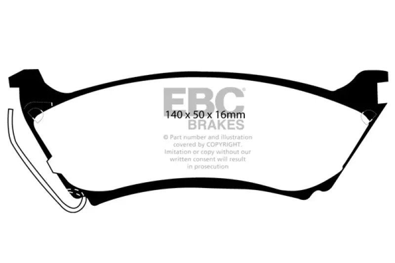Ebc Ultimax2 Rear Brake Pads – 1998 Mercedes-Benz Ml320 (M-Class) 1