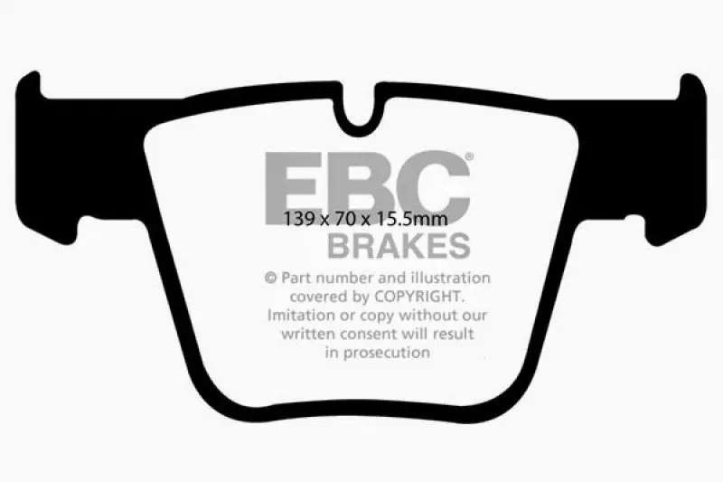 Ebc Yellowstuff Performance Front Brake Pads For 2007–2011 Mercedes-Benz Cl63 Amg (6.2L) 1
