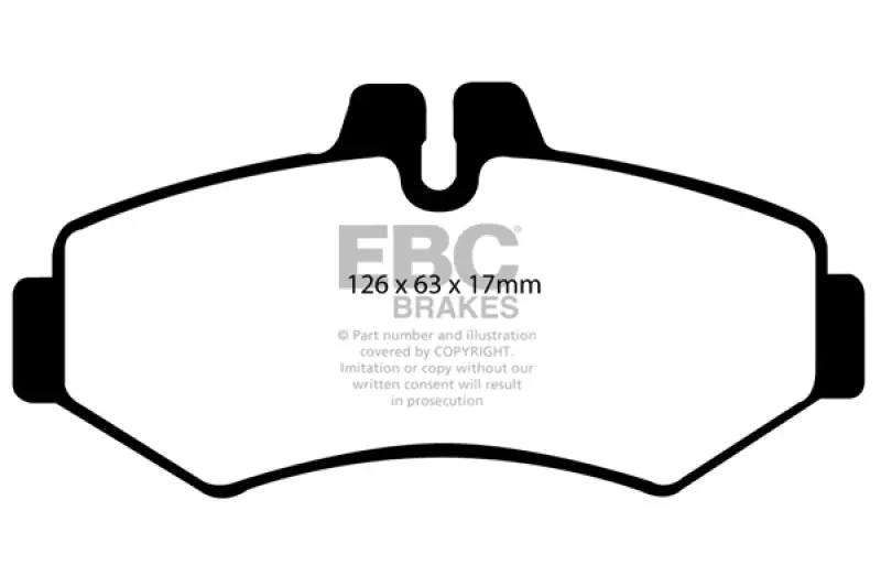 Ebc Yellowstuff Rear Brake Pads – 2002–2008 Mercedes-Benz G500 (5.0L) 1