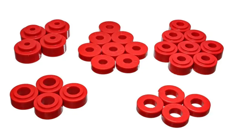 Energy Suspension Polyurethane Body Mount Kit – Red Bushings For Gm Trucks And Suvs 1