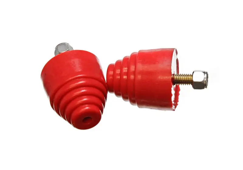 Energy Suspension Red All-Purpose Bump Stop Set – 2-1/8" Height × 2" Diameter (2 Pcs) 1