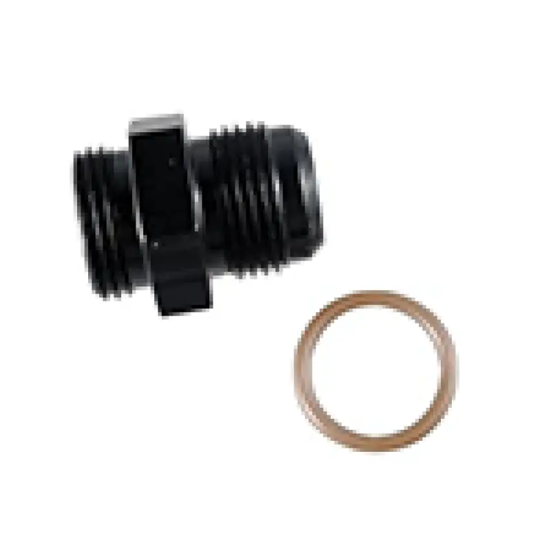Fragola -10An To 3/4"-16 Orb Radius O-Ring Fitting – Black Anodized (8-Pack) 1