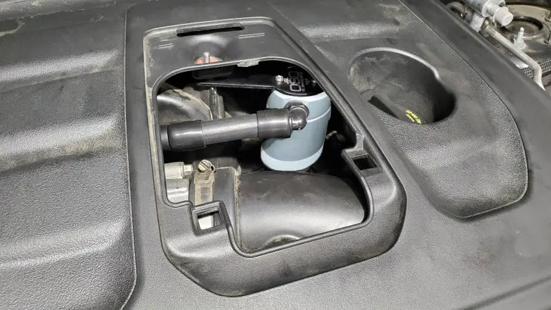 J&Amp;L 16-23 Dodge Durango / Jeep Grand Cherokee 3.6L Oil Separator 3.0 Passenger Side - Clear Anod 2