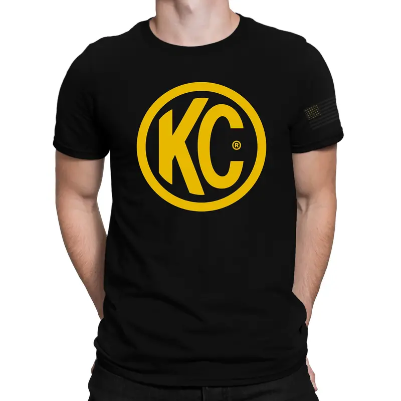 Kc Classic Yellow Logo T-Shirt – Black, Size Large 1