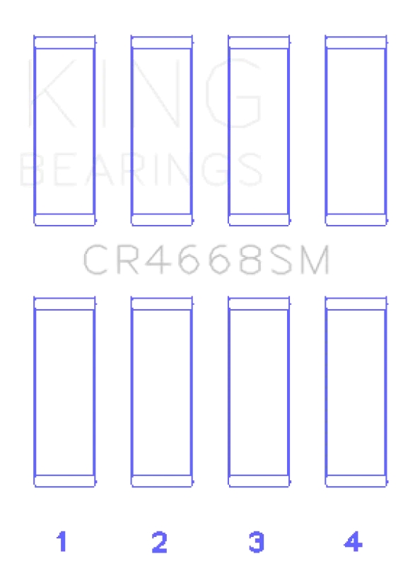 King Engine Bearings – Oversized +0.75Mm Rod Bearing Set For Hyundai G4Ke/G4Kc Engines 1