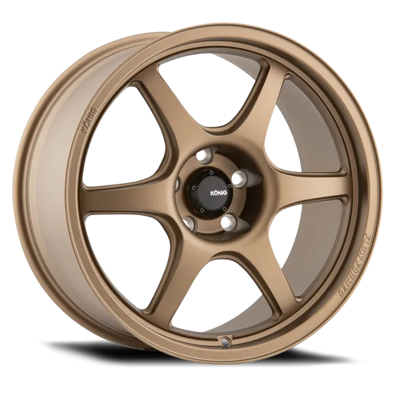 Konig Hexaform 17X8 Matte Bronze Alloy Wheel – 5X114.3 Bolt Pattern, 38Mm Offset 1