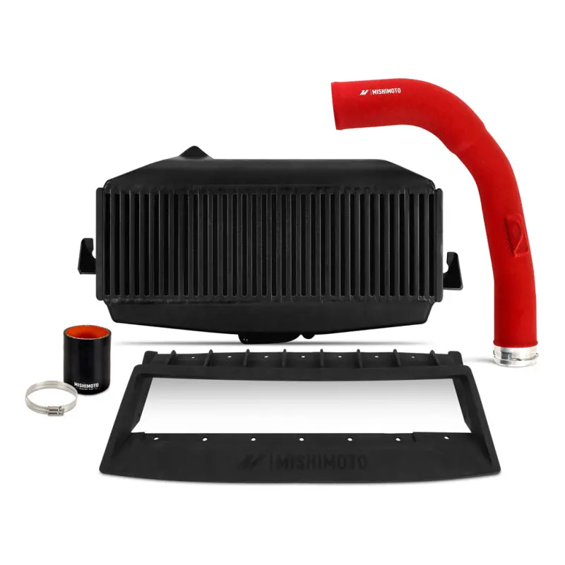 Mishimoto Top-Mount Intercooler Kit For 2022+ Subaru Wrx — Black Core With Red Piping 1