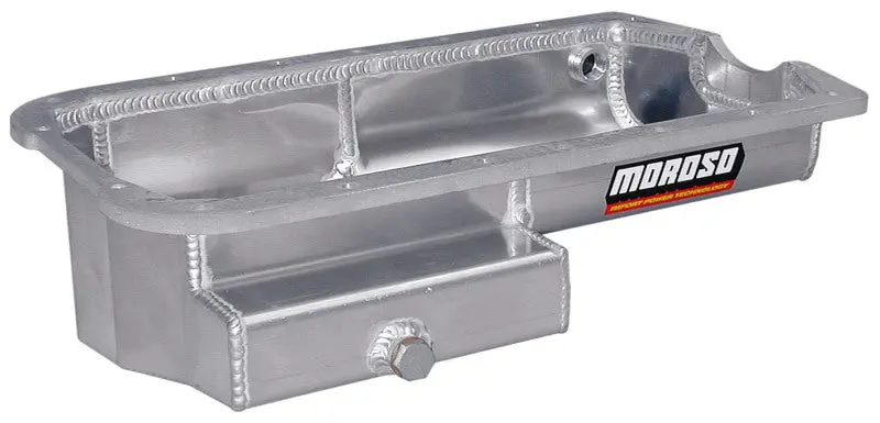 Moroso Aluminum Drag Race Oil Pan For Honda H-Series (2.2L/2.3L) – 5.5-Quart, Baffled, Kicked-Out Design 1