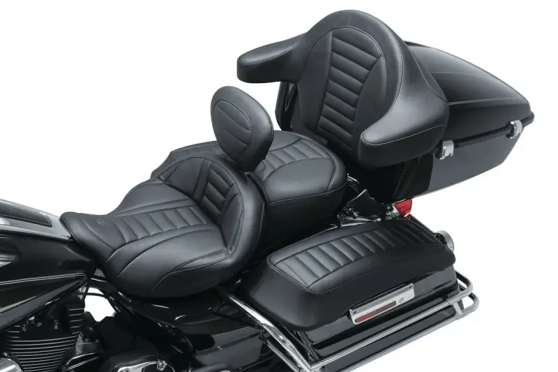 Mustang Harley-Davidson Fl Touring Saddlebag Lid Covers – Deluxe Black Set (1993–2013) 1