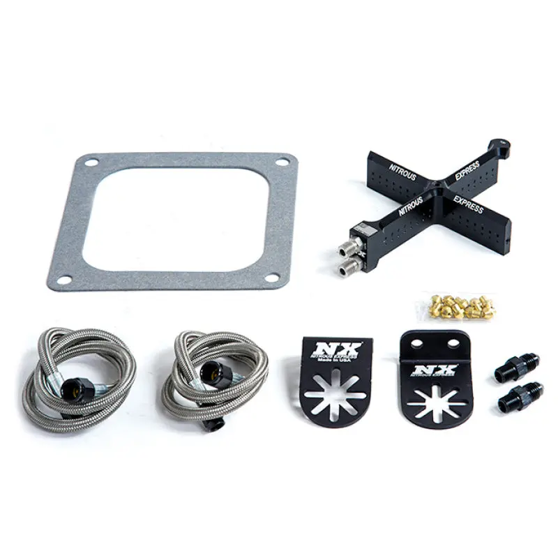 Nitrous Express Covert Crossbar Plate System – Stage 6 Nitrous Kit For 50–300 Hp Gain (4500 Flange) 1