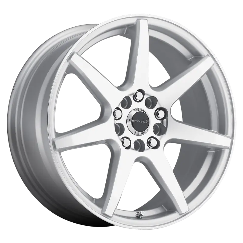 Raceline 131S Evo 17X7.5In / 5X112/5X120 Bp / 40Mm Offset / 74.1Mm Bore - Silver & Machined Wheel 1