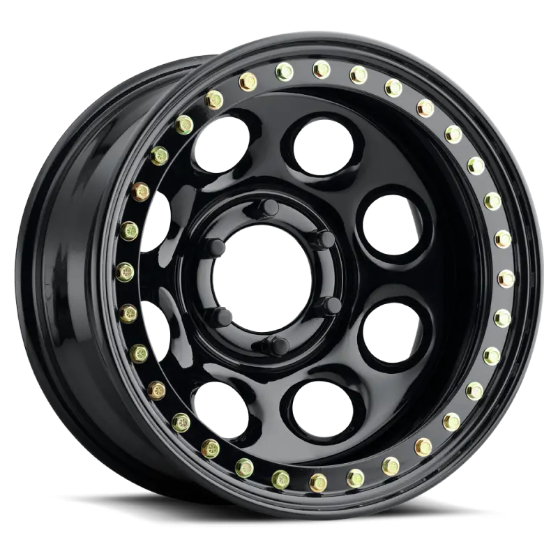 Raceline Rock 8 Beadlock Wheel – 15X8 Inch Gloss Black, 6X139.7, -19Mm Offset, 107.95Mm Hub Bore 1