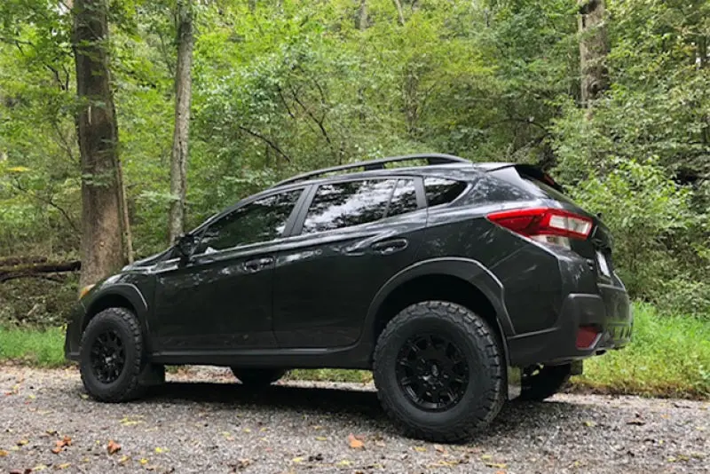 Rally Armor 18-22 Subaru Crosstrek Lift/At Red Ur Mud Flap W/ White Logo 2