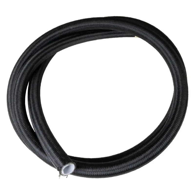 Russell Black An-10 Ptfe Braided Hose – 20-Foot Roll For High-Performance Fluid Lines 1