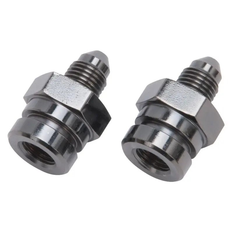 Russell Performance –3 An To Sae Adapter Fitting Kit – Black Anodized, 2-Pack 1