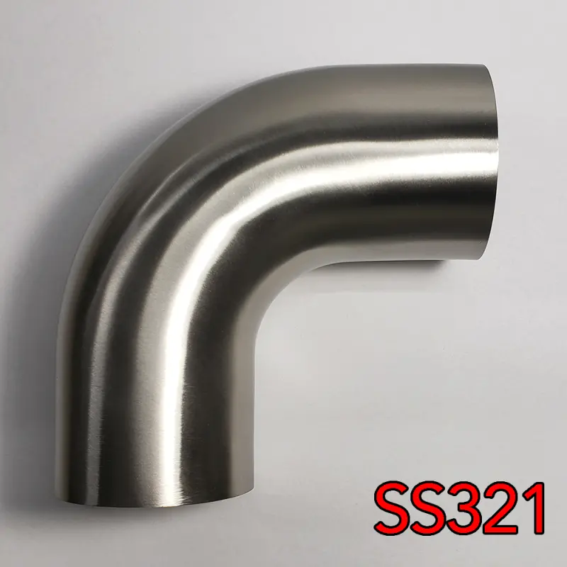 Stainless Bros Ss321 Mandrel-Bent 90° Elbow – 3" Diameter, 1D Radius, 16Ga Wall Thickness 1