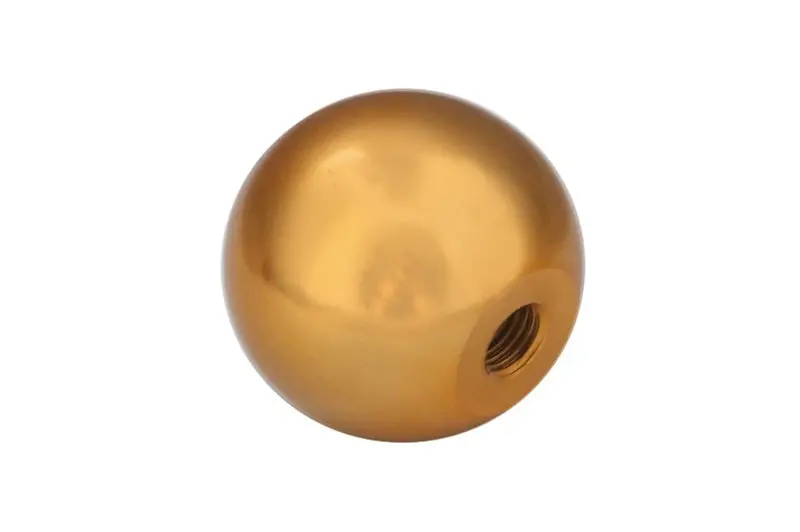 Torque Solution Billet Aluminum Shift Knob – Gold Anodized, Universal 12X1.5 Thread 1