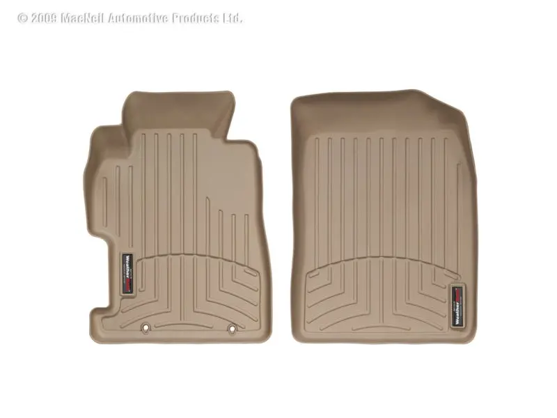 Weathertech Front Floorliner For 2006–2011 Honda Civic – Tan, Custom Molded Fit 1