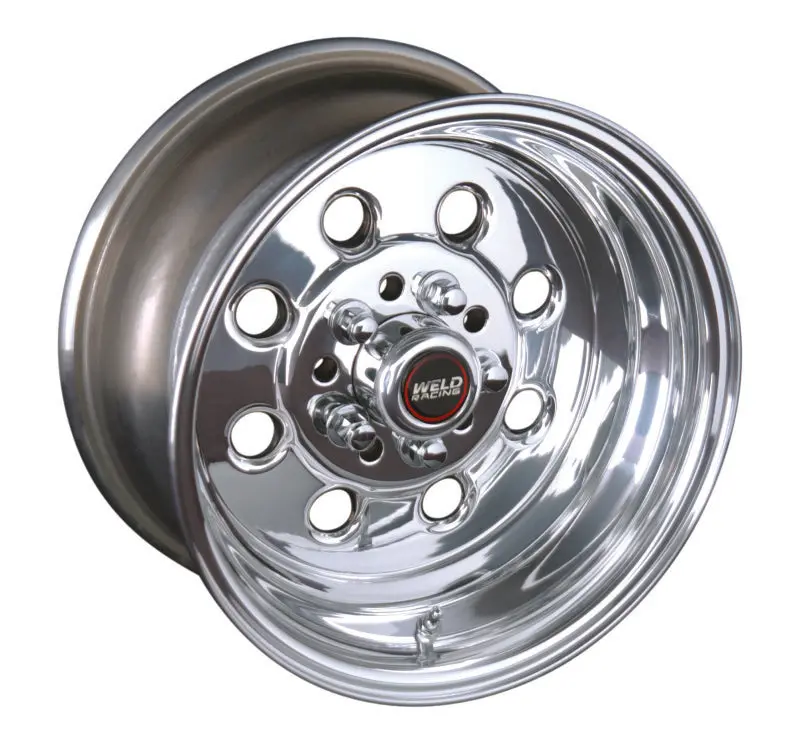 Weld Draglite 15×12 Polished Aluminum Wheel – 5×4.5 / 5×4.75 Bolt Pattern, 6.5" Backspace, Non-Beadlock Design 1