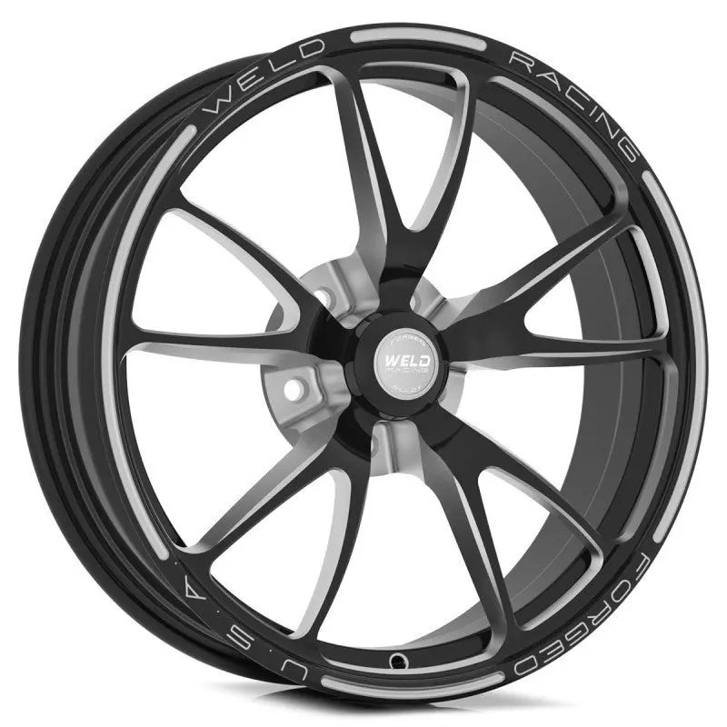 Weld Full Throttle 1-Piece Black Alloy Wheel – 18X6", 5X4.5", 3.2" Backspace, Non-Beadlock 1