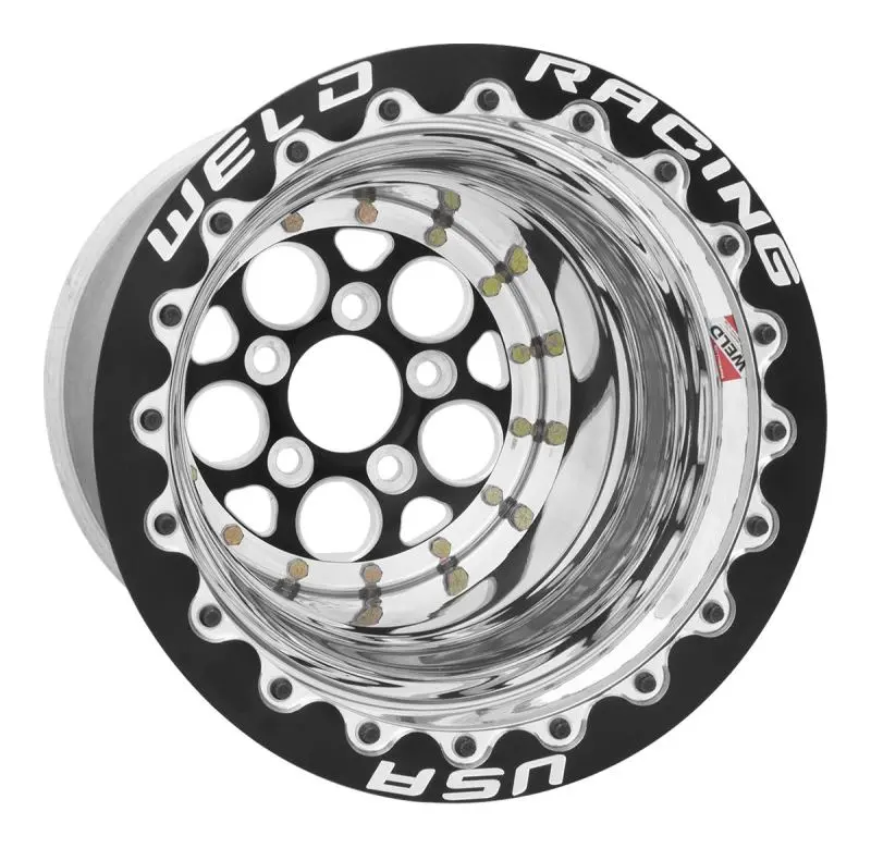 Weld Magnum 2.0 Black Double Beadlock Wheel – 15×12", 5×4.75" Bolt Pattern, 4" Backspace 1