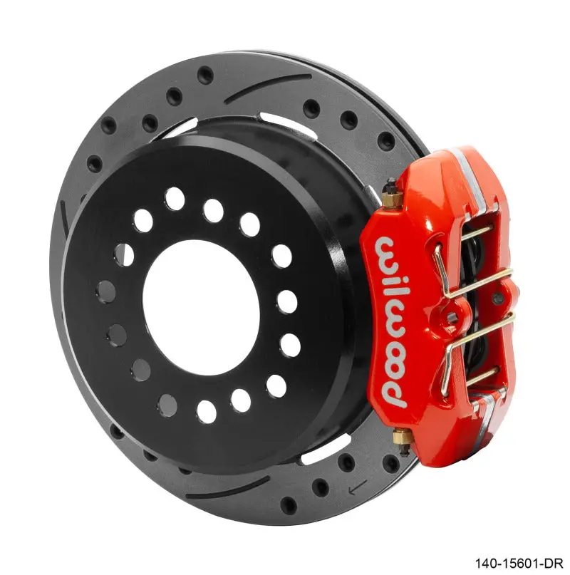 Wilwood Dynapro Low-Profile Parking Brake Kit – 11-Inch Rotor With 2.36-Inch Offset Dust Seal, Red Finish 1